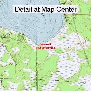   Topographic Quadrangle Map   Tamarack, Minnesota (Folded/Waterproof
