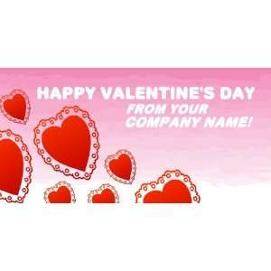    3x6 Vinyl Banner   Happy Valentines Day From name 