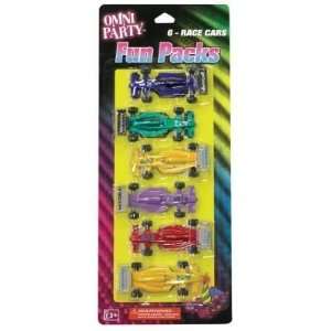    Omni Party Race Cars 6 Count (6 Pack)