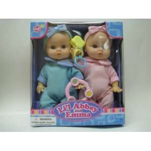  Twin Babies with Plastic Accessorirs Toys & Games