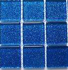 100 Cobalt Blue Cathedral Fusible 96 coe 1/2 Square Glass Mosaic Tile