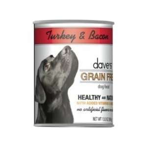  Dave Grain Free Healthy & Natural Turkey Bacon Dog Food 12 