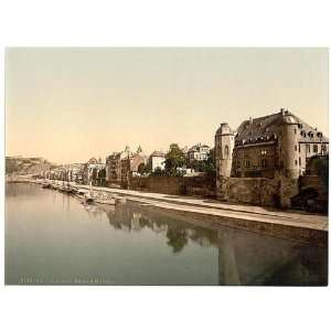   Reprint of Moselle Castle, Coblenz, the Rhine, Germany