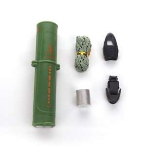   Emergency Kit, LED Flashlight Compass Flint + More Outdoor Tool