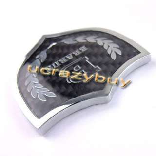 New 3D Carbon Fiber Benz Auto Car Decal Emblem BRABUS Badge 3M Sticker 