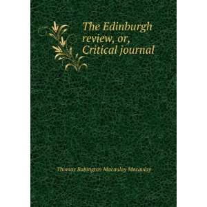  The Edinburgh review, or, Critical journal Thomas 