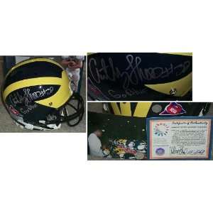Anthony Thomas Signed Michigan Rep Helmet Go Blue  Sports 