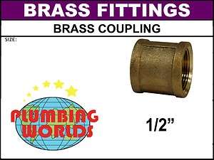 BRASS COUPLING FITTING THREADED NEW  