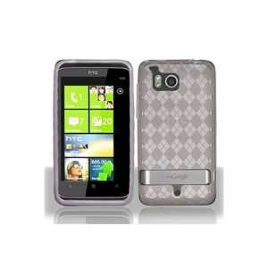 HTC ThunderBolt TPU Case with Inner Check Design   Smoke Check (Free 