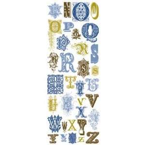  Blue Awning Rub Ons Decorative Alphabet