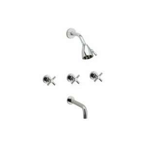   Phylrich Three Handle Tub and Shower Set D2134 003