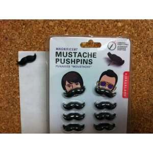  Mustache Pushpins Set of 8