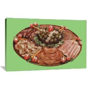  Meats   Gallery Wrapped Canvas   Museum Quality  Size 30 
