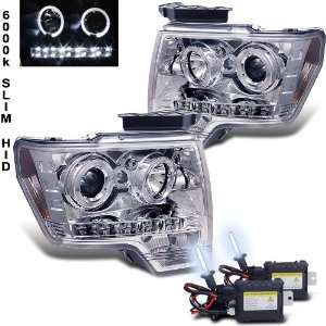   Kit + 09 11 Ford F150 Halo LED Projector Head Lights Lamps Automotive