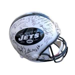  2010 New York Jets Team Signed Full Size Helmet GAI 