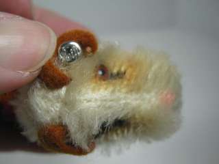   GINNY PUP Mohair Steiff Wire Hair Terrier Dog Button Ear 831  
