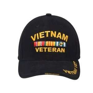  Rothco Black Vietnam Veteran Insignia Cap Sports 