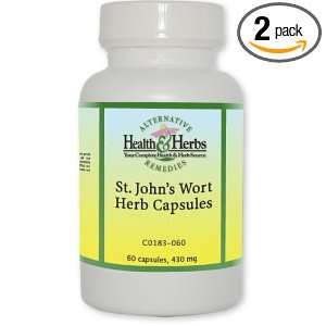 Alternative Health & Herbs Remedies St Johns Wort Herb Capsules, 60 