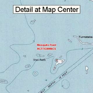  USGS Topographic Quadrangle Map   Mosquito Point, Texas 