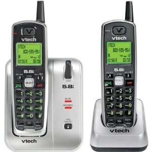    5.8 GHz Analog Phone With Caller ID  2 Handsets Electronics