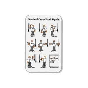  Labels OVERHEAD CRANE HAND SIGNALS (WALLET CARD) 3 3/8 x 