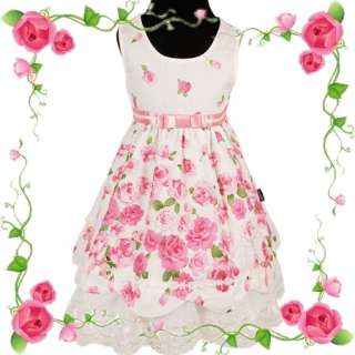 D206 Blumen Kinder Festkleid sehv Schickes babyfestkleid  