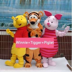   Quality Very Vivid Winnie+Tigger+Piglet Mascot Costume Toys & Games