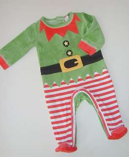 Baby Weihnachtsmann Santas Helper Strampler Zwerg Kobold Kostüm 74 80 