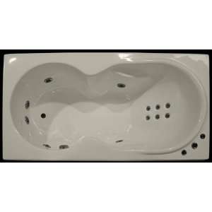 Splash Baths 3672 DH Deluxe Series 6 Foot Acrylic Whirlppol Bathtub 71 