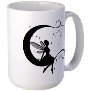 Fairy Moon Cute Large Mug by  