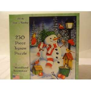  Jane Maday 250 Piece Jigsaw Puzzle   Woodland Snowman 