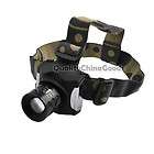 1pcs CREE Q5 LED 2mode 3x AAA zoomable Focus Adjustable headlamp White 