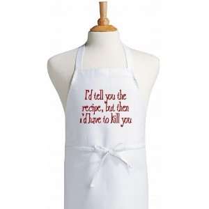 Tell You The Recipe Funny Cooking Apron 