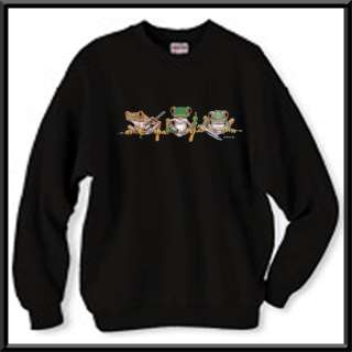 Keep Out RUDE Red Eyed Tree Frogs SWEATSHIRT S 2X,3X,4X  