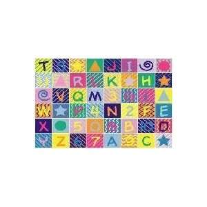   Fun Time Numbers & Letters 39x58 Play Time Nylon Area Rug FT 2012 3958