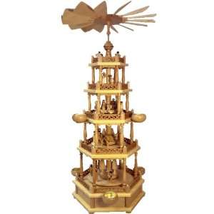  Five Tier Nativity Pyramid Candle Holder