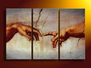 CREATION OF ADAM by MICHELANGELO â€¢ Reproduction  by