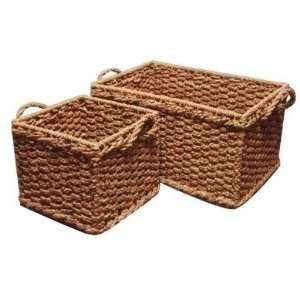  Household Essentials ML 5685 Woven Rush Carry All Baskets 