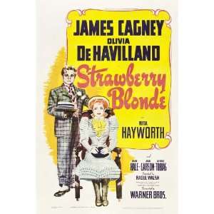 The Strawberry Blonde Poster B 27x40 James Cagney Olivia de Havilland 