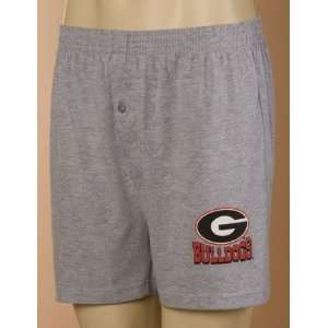 Georgia Bulldogs Gray Cotton Boxer Shorts  Sports 