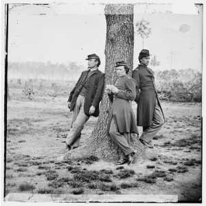 Civil War Reprint Fort Brady, Va. Three officers of the 1st 