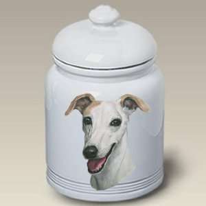  Whippet Dog   Linda Picken Treat Jar 