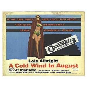   Wind In August Original Movie Poster, 28 x 22 (1961)