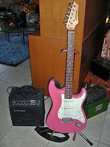 Johnson Guitar with amp PINK ELVIS  