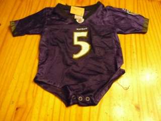 Baltimore Ravens Joe Flacco football jersey onesie size infant 18 