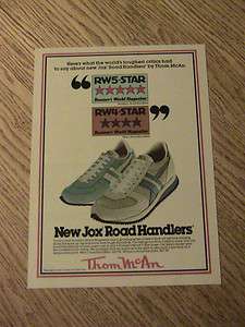 1979 JOX ROAD HANDLERS ADVERTISEMENT THOM MCAN AD SHOES  