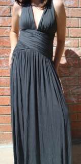 RUBBER DUCKY Goorgeous Gray Halter Top Gown L NWT  