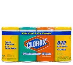 NEW Clorox Disinfecting Wipes Variety Pack 78 ct each   4 packs  