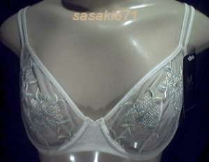 36 C WACOAL #65723 Sheer Lace Embroidery Bra 36C NEW  