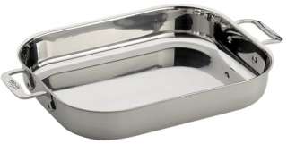 New. All Clad Stainless Steel Lasagna Pan 12X14.5X2.5  